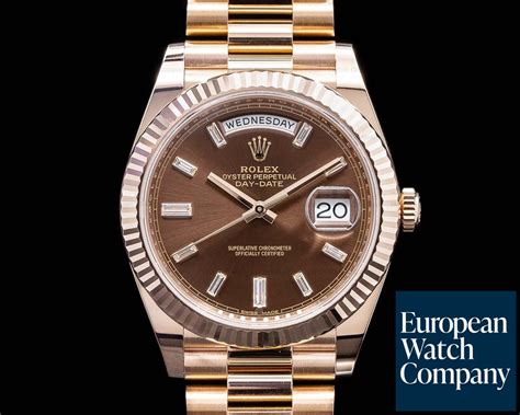 rolex brown gold|rolex day date 40mm.